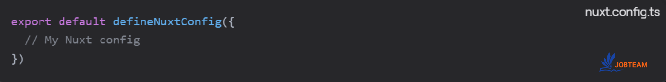 تابع defineNuxtConfig 